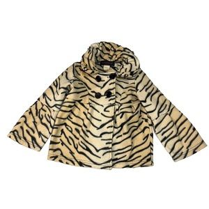 Giovanni Tiger Print Swing Coat Size 4/5